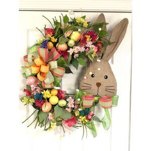 Handmade Easter Bunny Grapevine Wreath